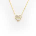 14K Diamond Heart Necklace