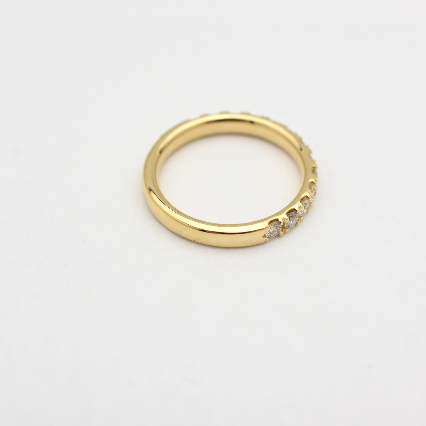 14k Diamond Wedding Band 0.55ct