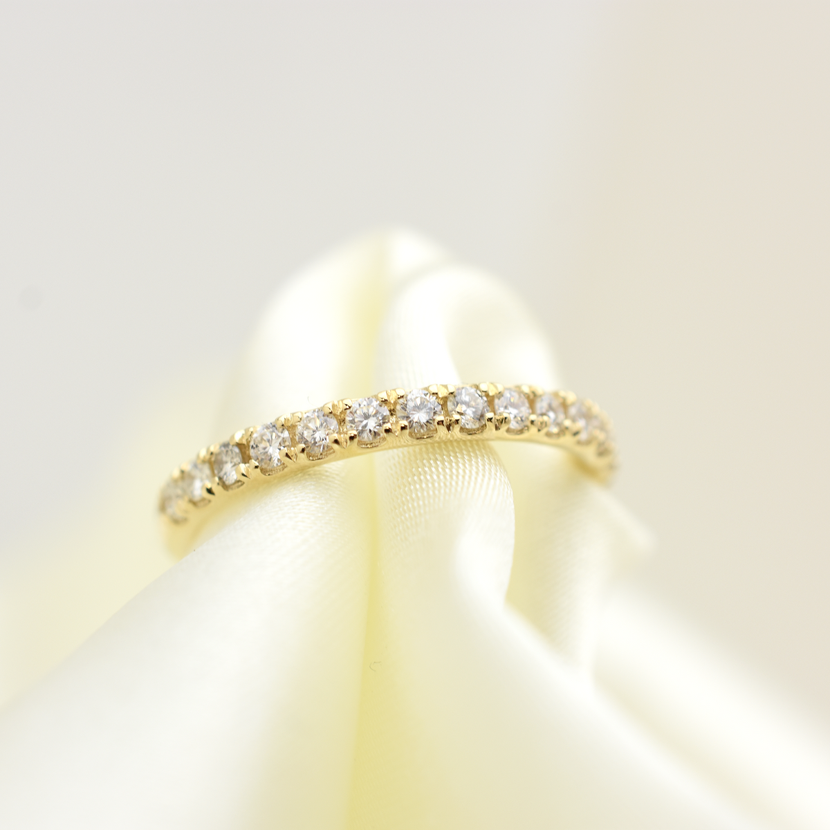 14k Diamond Wedding Band 0.45ct