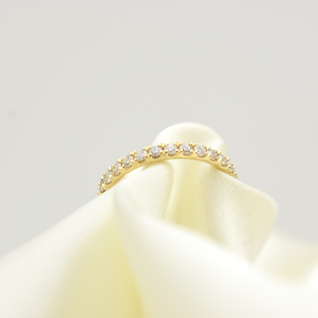 14k Diamond Wedding Band 0.45ct