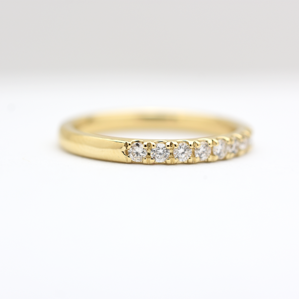 14k Diamond Wedding Band 0.45ct