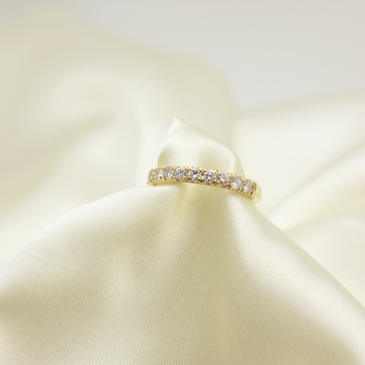 14k Diamond Wedding Band 0.55ct