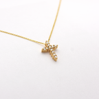14k 0.55ct Diamond Cross Necklace