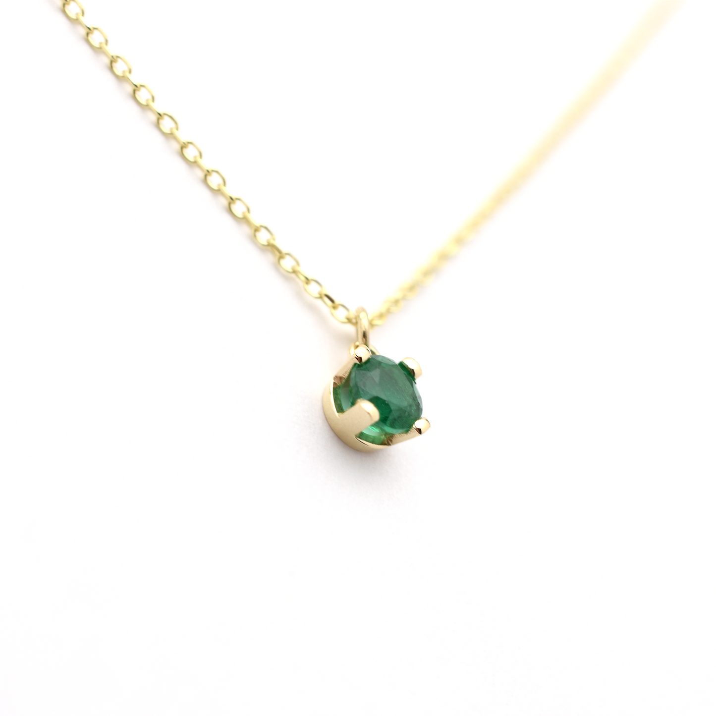 14k Emerald Necklace