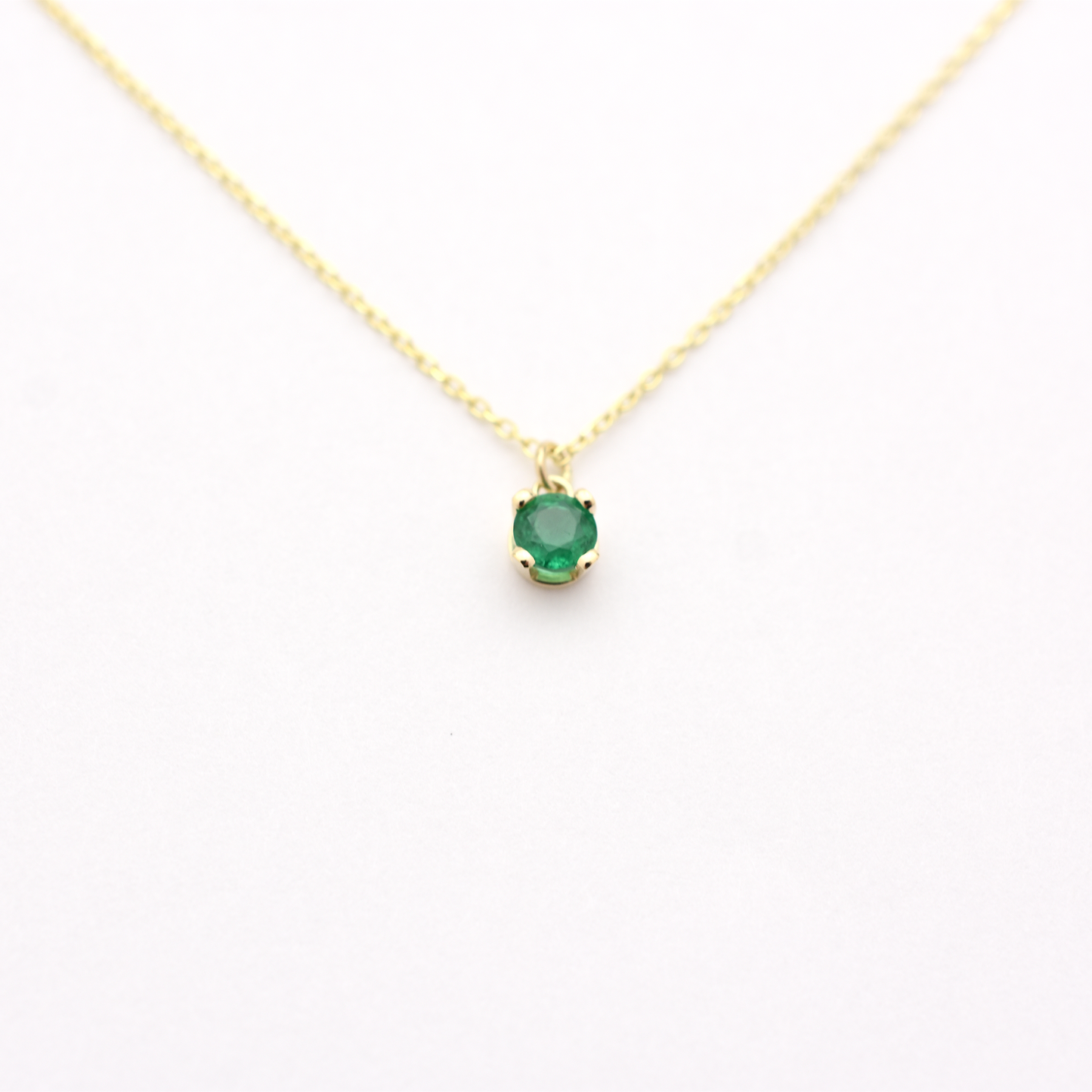 14k Emerald Necklace