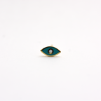 14k Evil Eye Enamel Earrings