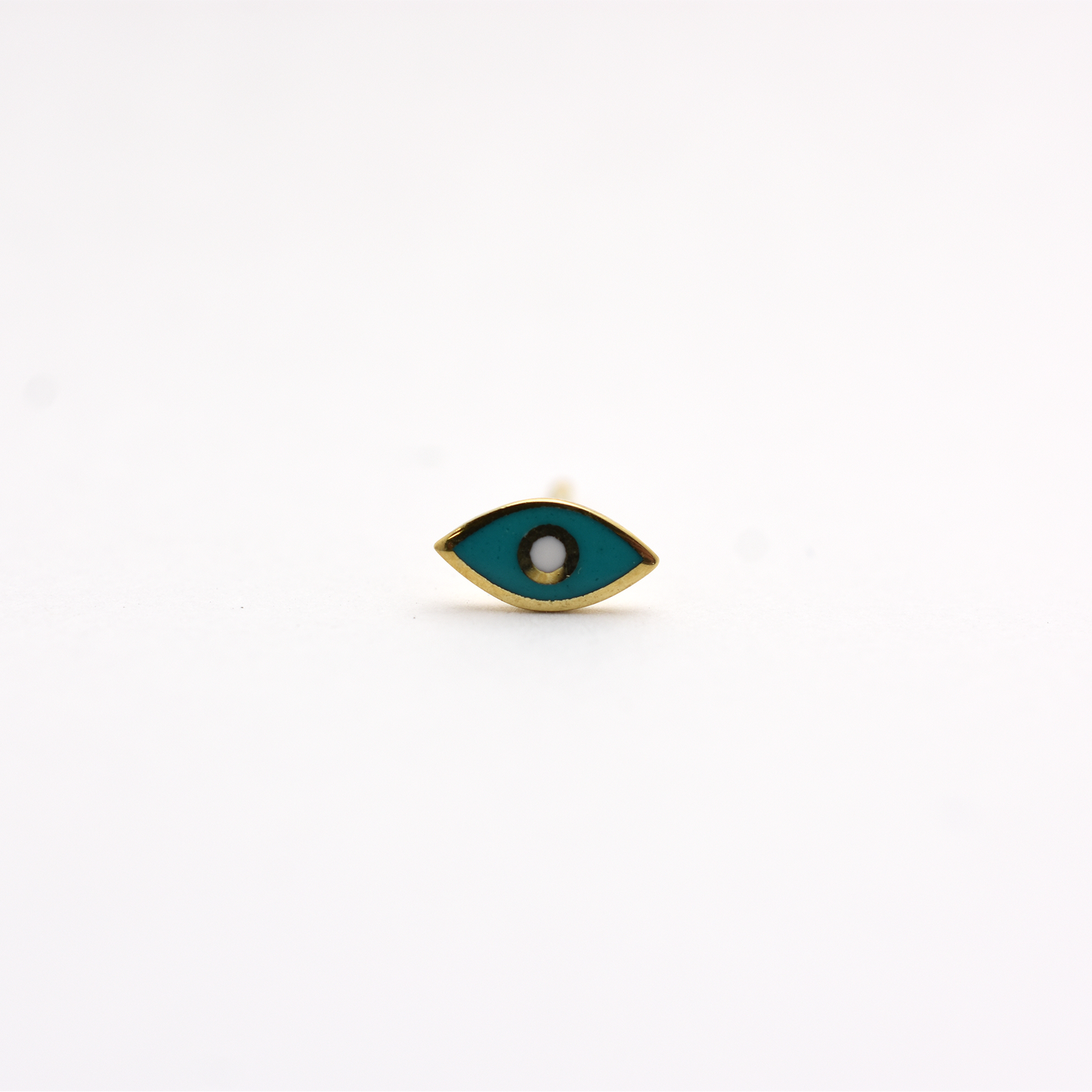 14k Evil Eye Enamel Earrings