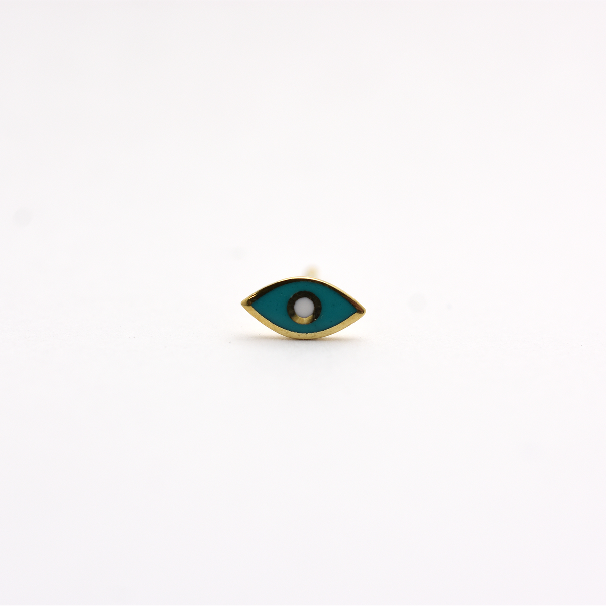 14k Evil Eye Enamel Earrings