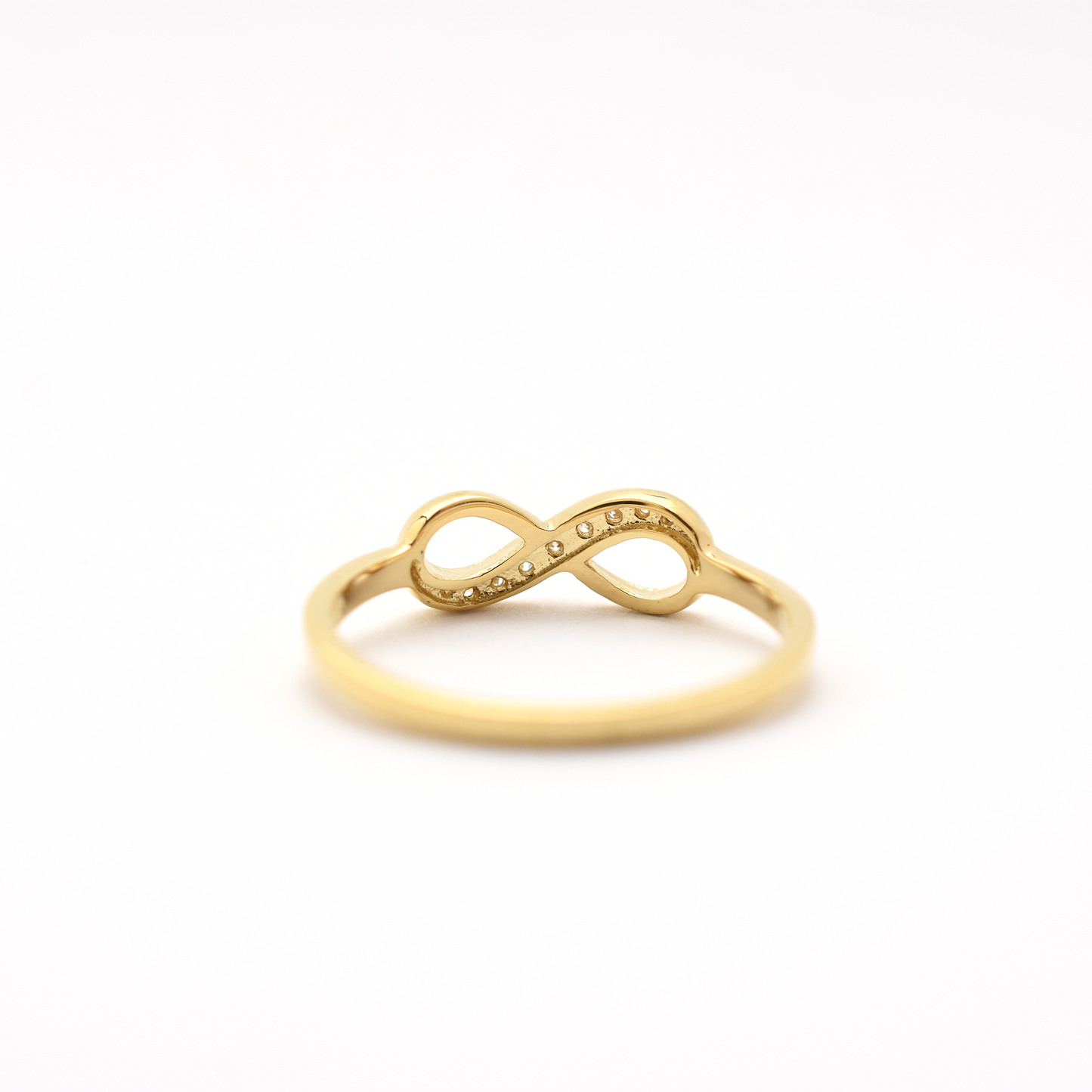 14k Diamond Infinity Ring