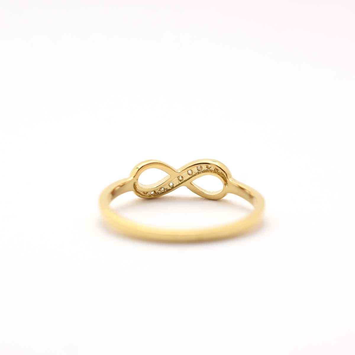 14k Diamond Infinity Ring