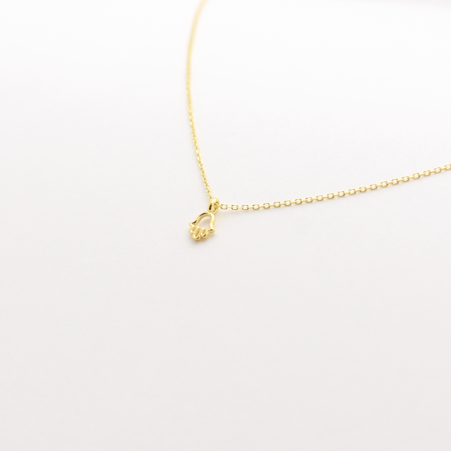 14k Mini Hamsa Necklace