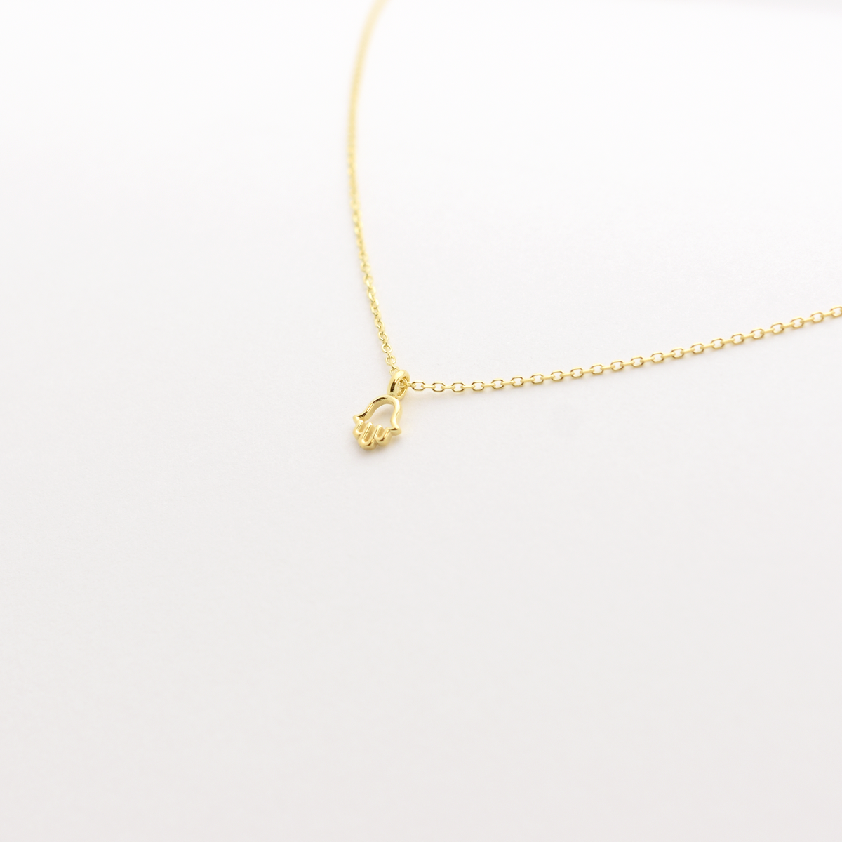 14k Mini Hamsa Necklace
