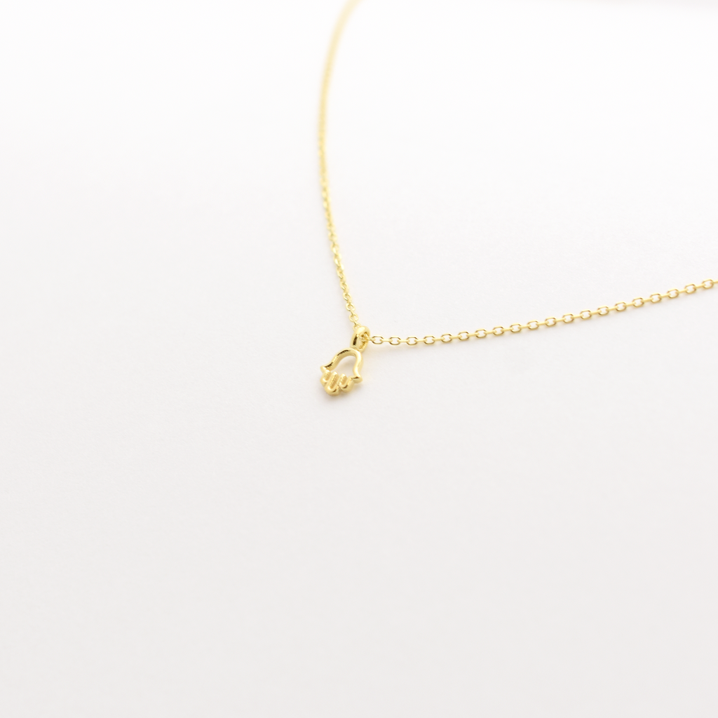 14k Mini Hamsa Necklace