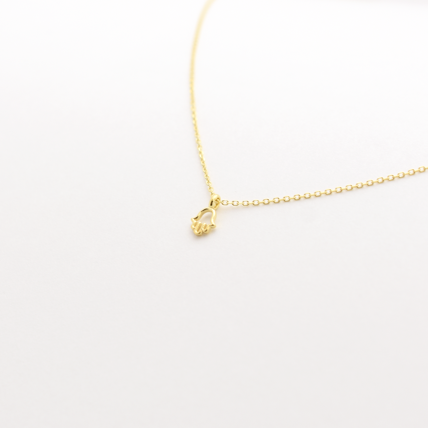 14k Mini Hamsa Necklace