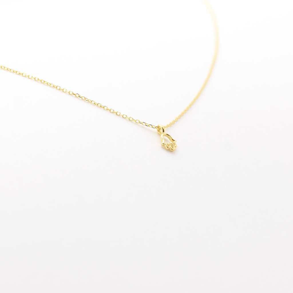 14k Mini Hamsa Necklace