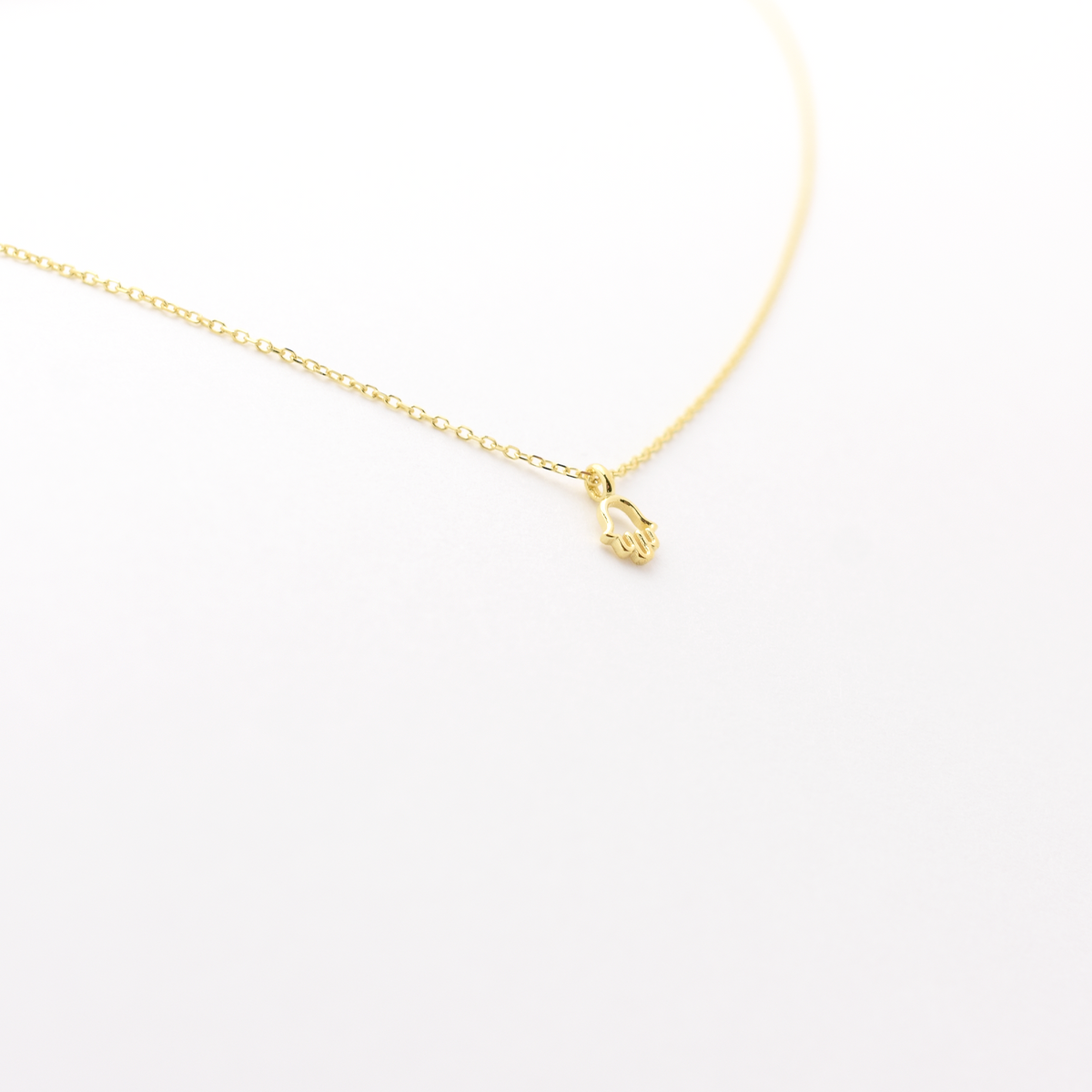 14k Mini Hamsa Necklace