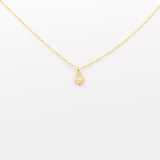 14k Mini Hamsa Necklace