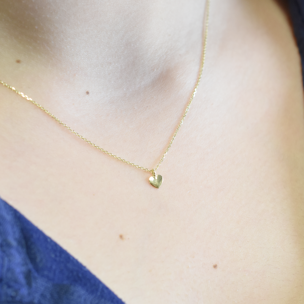 14k Mini Heart Necklace