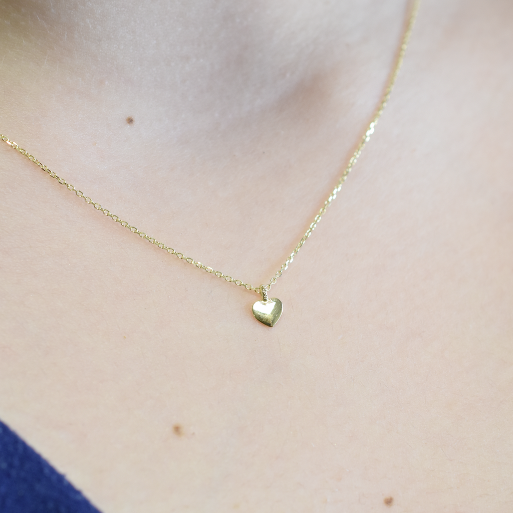 14k Mini Heart Necklace