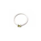 14K Gold Oval Peridot Ring