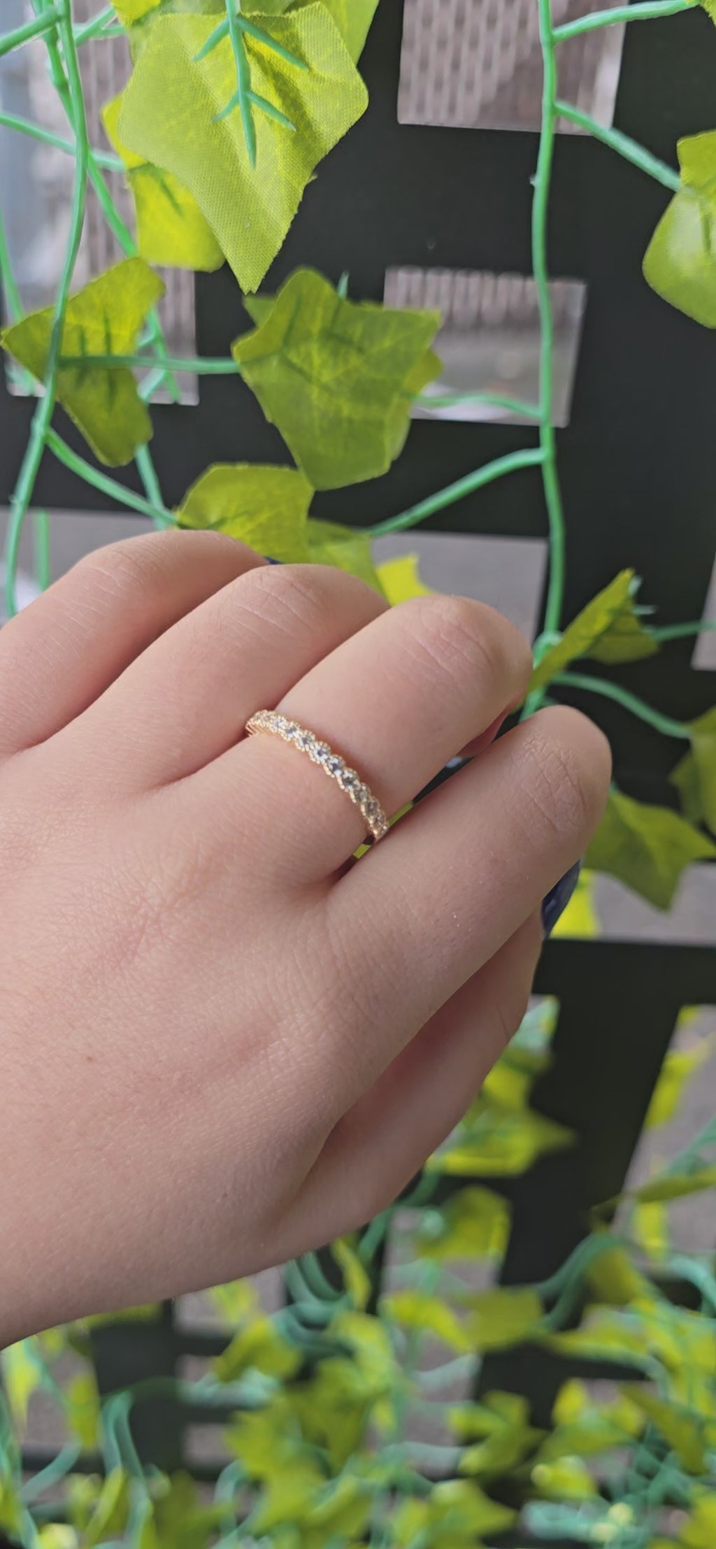 14k Gold Dainty Diamond Wedding Band • Milgrain Bezel Set Eternity Band • Vintage Style Stacking Ring