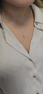 14k Enamel Orthodox Cross