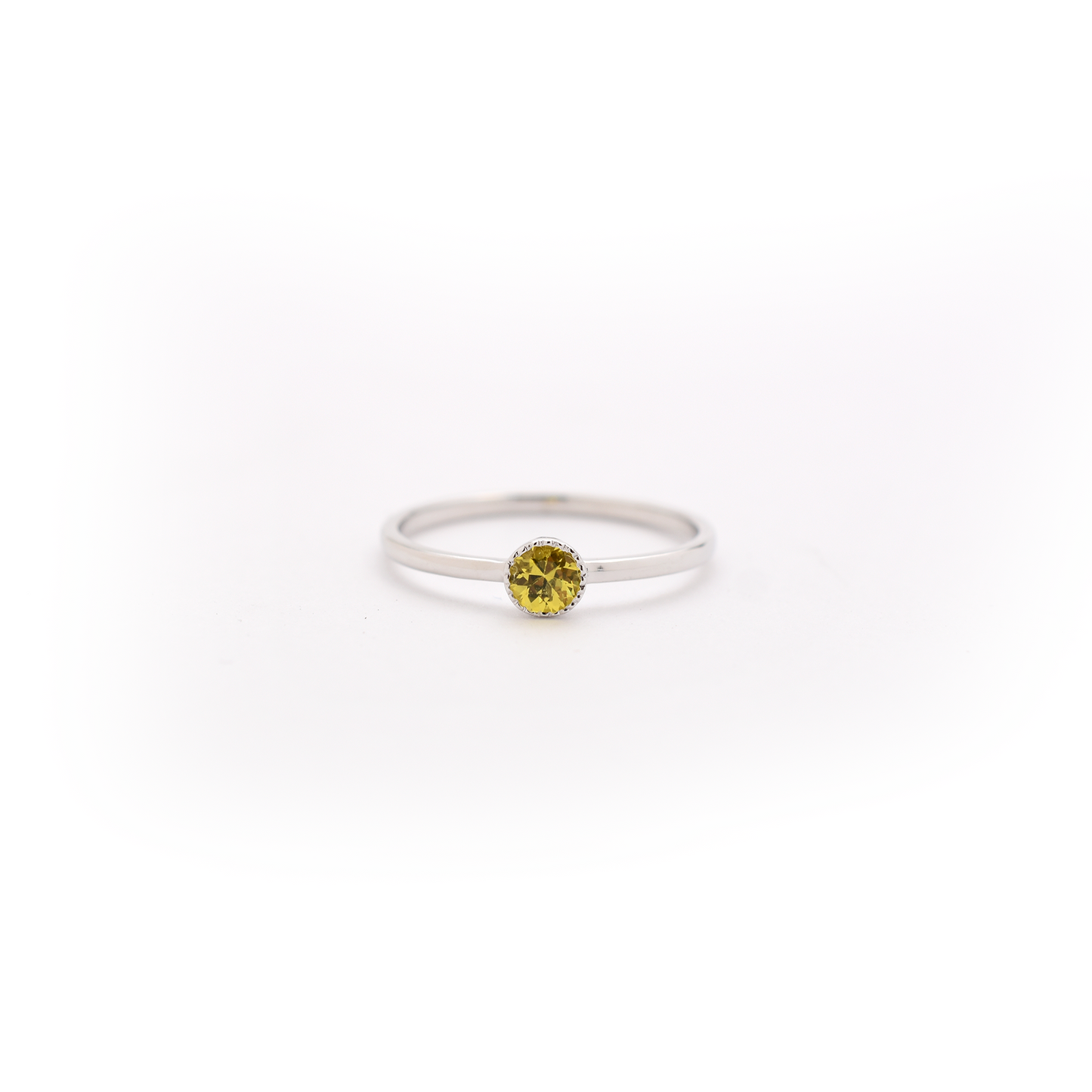 14K Yellow Sapphire Ring