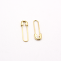 14k Gold Safety Pin Earrings