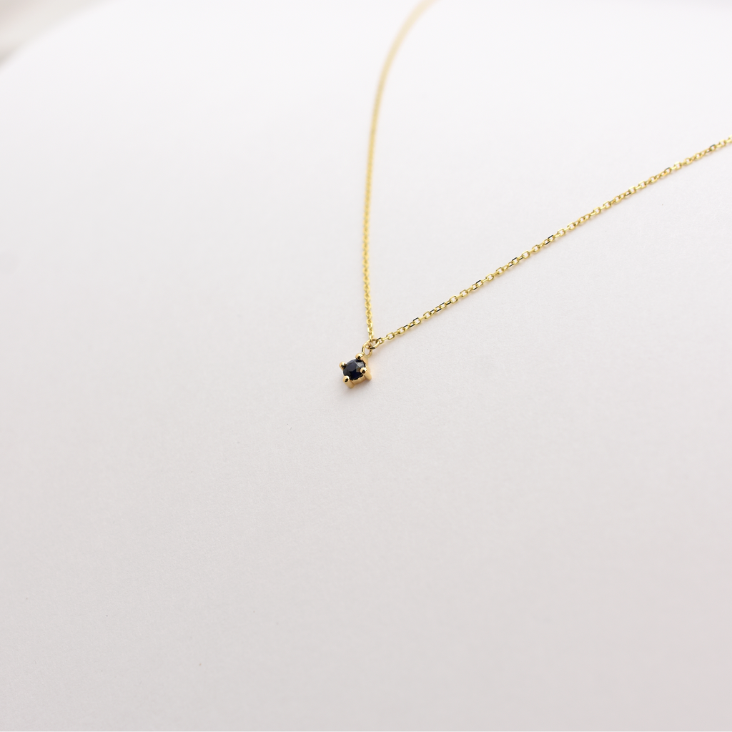 14k Sapphire Necklace