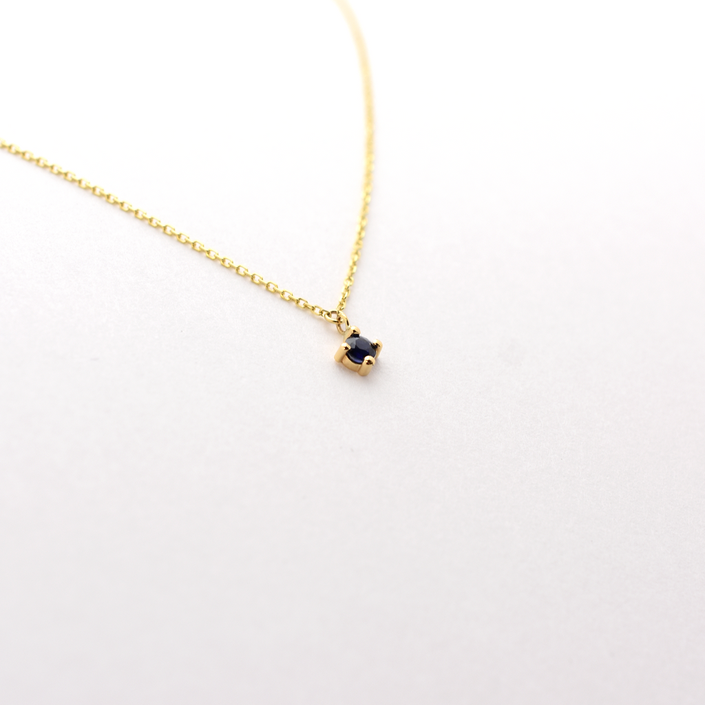 14k Sapphire Necklace