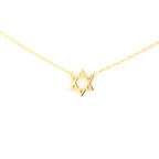 Star of David necklace in 14 k solid gold 