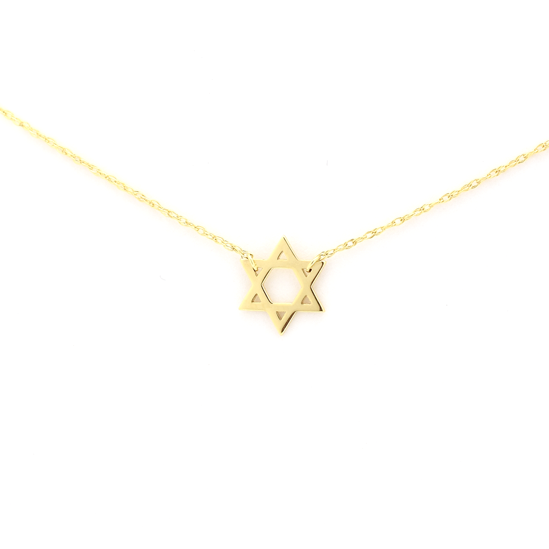 Star of David necklace in 14 k solid gold 