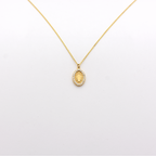 14k Diamond Virgin Mary Necklace
