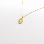 14k Diamond Virgin Mary Necklace