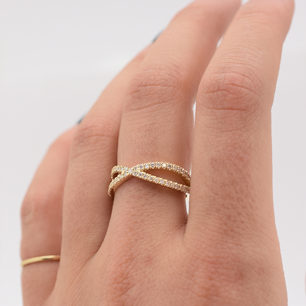 14K X Diamond Ring