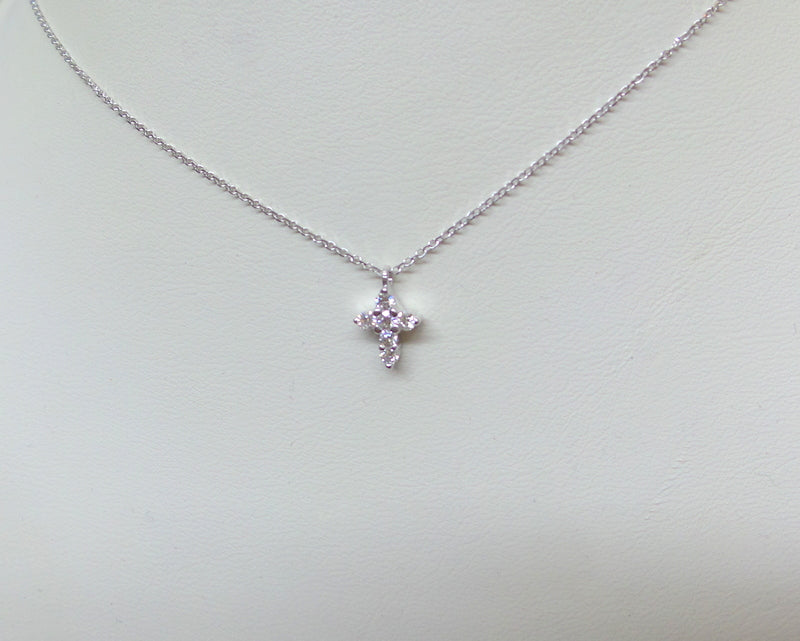 14K Gold Mini Diamond Cross
