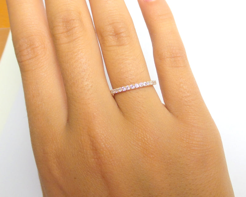 14k Gold Diamond Wedding Band