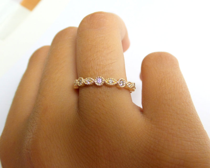 14k Gold Diamond Eternity Band 0.20 ct