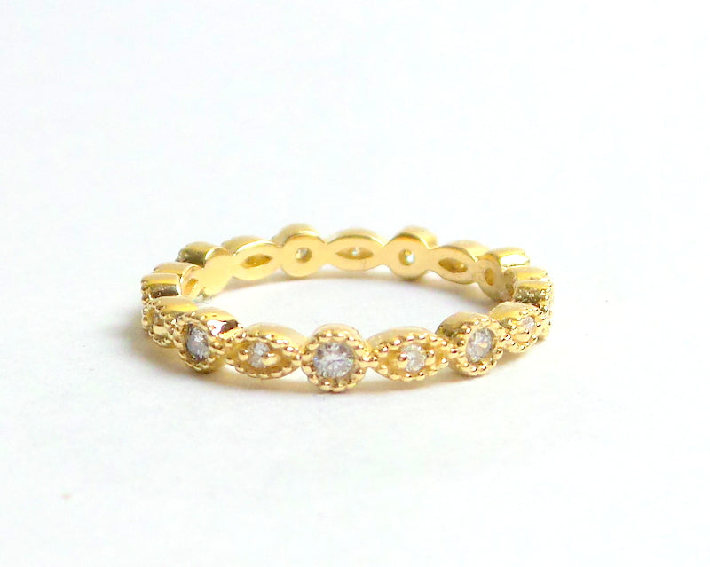 14k Gold Diamond Eternity Band 0.20 ct