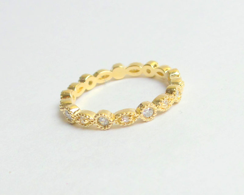 14K Gold Diamond Eternity Band