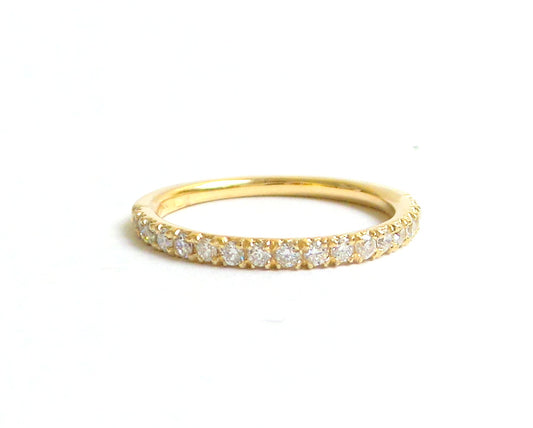 14k Gold Diamond Wedding Band