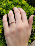 14K Baguette Wedding Band