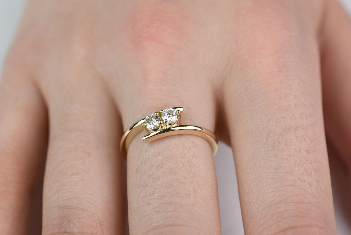 14K Gold Forever us Two Diamond Ring