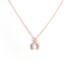 14k Diamond Horseshoe Necklace