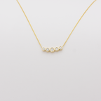 14k Gold 5 Diamond Necklace