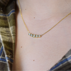 14k Gold 5 Diamond Necklace