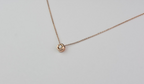 14k Gold Diamond Solitaire Sliding Necklace