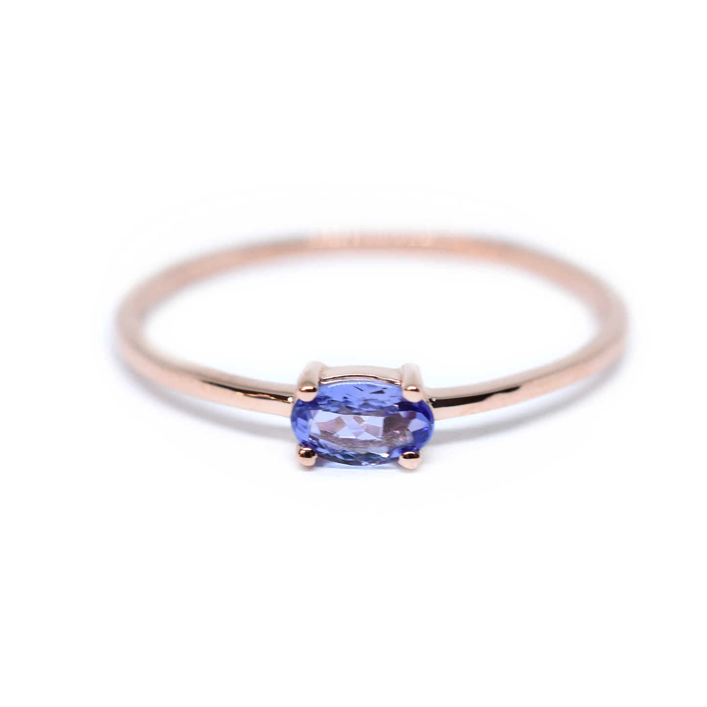 14K Gold Oval Tanzanite Ring