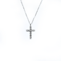 14k 0.25ct Diamond Cross Necklace