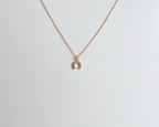 14k Diamond Horseshoe Necklace